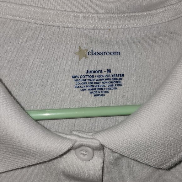 Classroom White Juniors Uniform Shirt - Picture 2 of 4